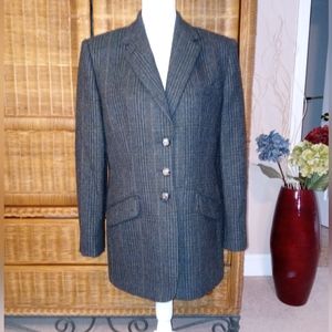 Ralph Lauren Forest Green Houndstooth Jacket SIZE 10